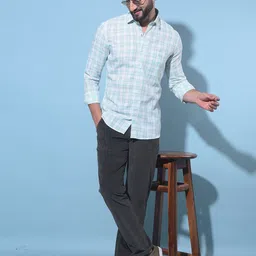 Crimsoune Club Classic Slim Fit Tartan Checked Casual Shirt-picture-20