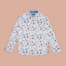 Pantaloons Junior Boys Printed Casual Cotton Shirt-picture-25