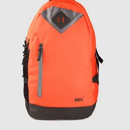 HRX by Hrithik Roshan Unisex Orange & Black Backpack 16 Inch Laptop Backpack-image-51