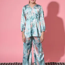 Readiprint Fashions Girls Abstract Printed Top With Trousers-picture-16