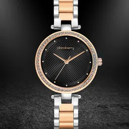 DressBerry Women Brass Dial & Bracelet Style Straps Analogue Watch DB-026-Black-picture-25