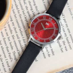 Killer Women Brass Embellished Dial & Leather Bracelet Style Straps Analogue Watch KLFO36B-picture-10