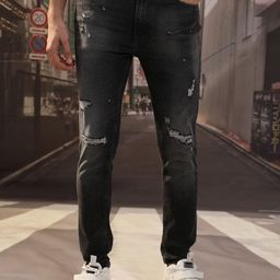 Highlander Men Highly Distress Skinny Fit stretchable Jeans-picture-18