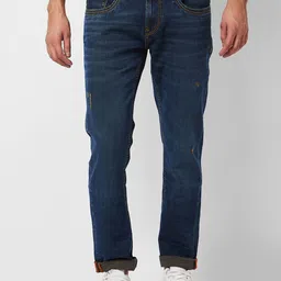 SPYKAR Men Skinny Fit Low-Rise Clean Look Light Fade Cotton Jeans-image-96