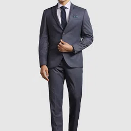 Blackberrys Slim-Fit Single-Breasted Blazer & Trouser Two-Piece Formal Suit image 1