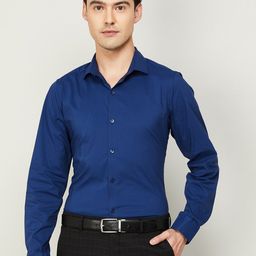 CODE by Lifestyle Men Navy Blue Slim Fit Casual Shirt-picture-21