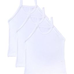 Bodycare Kids Girls Pack of 3 White Solid Cotton Innerwear Vests KIA75-PK005-picture-21