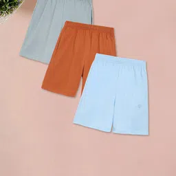 CHIMPRALA Girls Pack Of 3 Cotton Shorts-picture-15