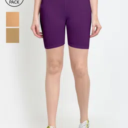 GRACIT Women Pack of 3 Sports Shorts-picture-39