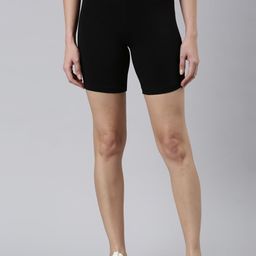Go Colors Women Slim Fit Cotton Cycling Shorts-image-60