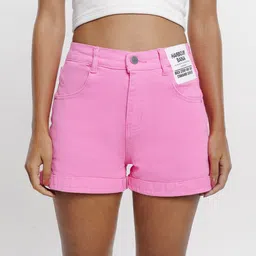 FREAKINS Women High-Rise Pure Cotton Hot Pants Shorts-picture-14