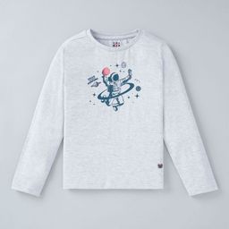 Ed-a-Mamma Boys Grey Printed Henley Neck T-shirt-picture-31
