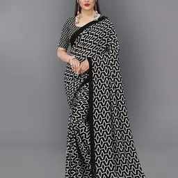 ANAND SAREES Geometric Printed Saree-image-35