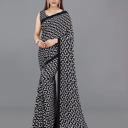 ANAND SAREES Geometric Printed Saree-image-63