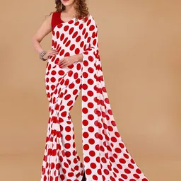 moda rapido ANAND SAREES Polka Dot Printed Saree-picture-34