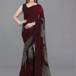 moda rapido ANAND SAREES Striped Ethnic Saree-picture-24