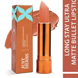 Just Herbs 360 Degree Beauty Ultra Matte Lipstick With Shea Butter - 4g - Nude Allure 15-picture-34