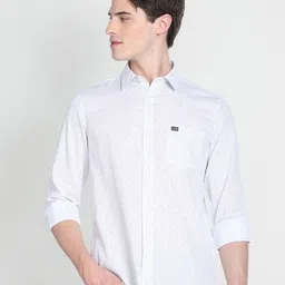 Arrow Sport Spread Collar Slim Fit Micro Ditsy Printed Pure Cotton Casual Shirt-picture-24