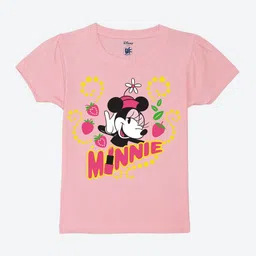 YK Disney Girls Minnie Mouse Printed Extended Sleeves Pure Cotton T-shirt-picture-14
