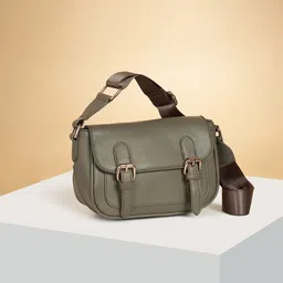 Forever Glam by Pantaloons Colourblocked PU Oversized Structured Satchel-picture-41