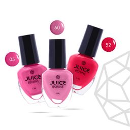 JUICE Set Of 3 SHINE Nail Polish 15 ml - Pretty In Pink-picture-20