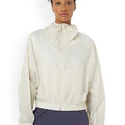ASICS Mock Collar Full Zip Woven Sporty Jacket-image-56