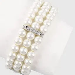 Pinapes Pearls Oxidised Brass-Plated Bangle-Style Bracelet-picture-34