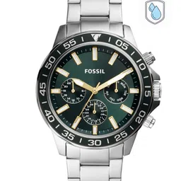 Fossil Men Green Dial & Silver Toned Stainless Steel Bracelet Style Straps Analogue Watch-picture-17
