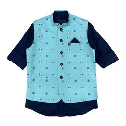 CHARCHIT Boys Purple & Blue Full Sleeve Printed Jacket-picture-39