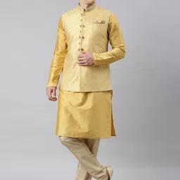 TheEthnic.Co Ethnic Motif Woven Design Banarasi Nehru Jackets-picture-35