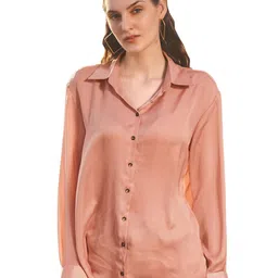 NEOFAA Women Peach Casual Shirt-picture-39