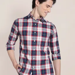 U.S. Polo Assn. Tartan Checks Pure Cotton Casual Shirt-picture-25