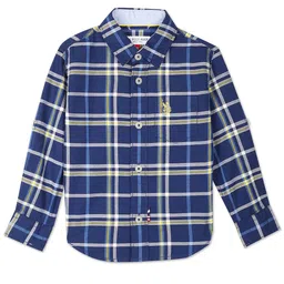 U.S. Polo Assn. Kids Boys Tartan Checked Cotton Casual Shirt-picture-22