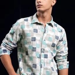 HIGHLANDER Men Opaque Checked Casual Shirt-picture-20