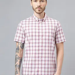 Woodland Gingham Checks Checked Pure Cotton Casual Shirt-picture-32