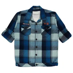 CHARCHIT Boys Comfort Tartan Checks Pure Cotton Casual Shirt With T-Shirt-picture-32