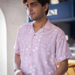 JAVINISHKA Floral Printed Spread Collar Short Sleeves Casual Shirt image 1