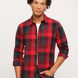 Pepe Jeans Checked Cotton Casual Shirt-image-65