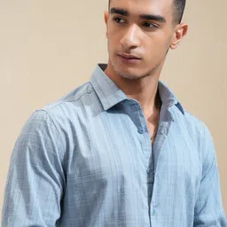 HIGHLANDER Men Slim Fit Opaque Checked Casual Shirt-image-72
