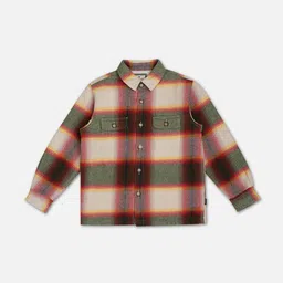 Pepe Jeans Boys Tartan Checks Spread Collar Long Sleeve Cotton Casual Shirt-picture-46