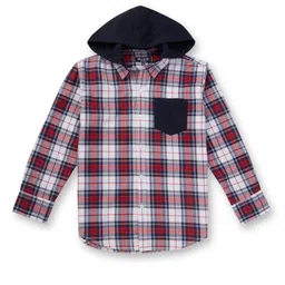 Gini and Jony Boys Black Tartan Checks Casual Shirt-picture-14