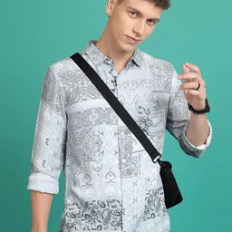 KETCH Slim Fit Ethnic Motifs Printed Casual Shirt-picture-21