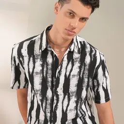LOCOMOTIVE Premium Popcorn Textured Printed Oversized Shirt-picture-17