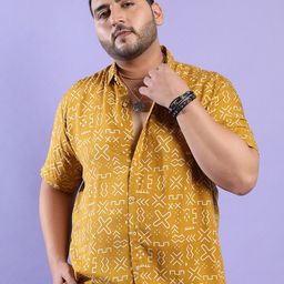 Instafab Plus Size Graphic Printed Classic Regular Fit Casual Shirt-picture-21