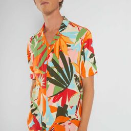 KIABI Floral Printed Spread Collar Opaque Casual Shirt-picture-31