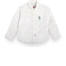 U.S. Polo Assn. Kids Boys Classic Floral Printed Casual Cotton Shirt-picture-30