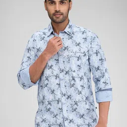 Parx Men Slim Fit Floral Opaque Printed Casual Shirt-image-26