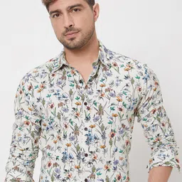 Mufti Slim Fit Floral Printed Cotton Casual Shirt-image-54