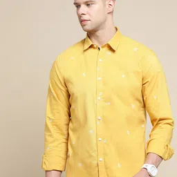 INVICTUS Sport Slim Fit Floral Printed Oxford Weave Cotton Casual Shirt-picture-31