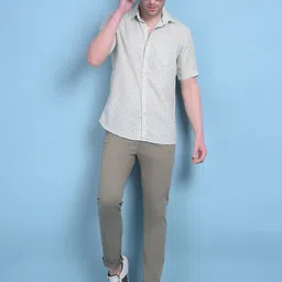 Crimsoune Club Slim Fit Floral Printed Pure Cotton Casual Shirt-picture-30